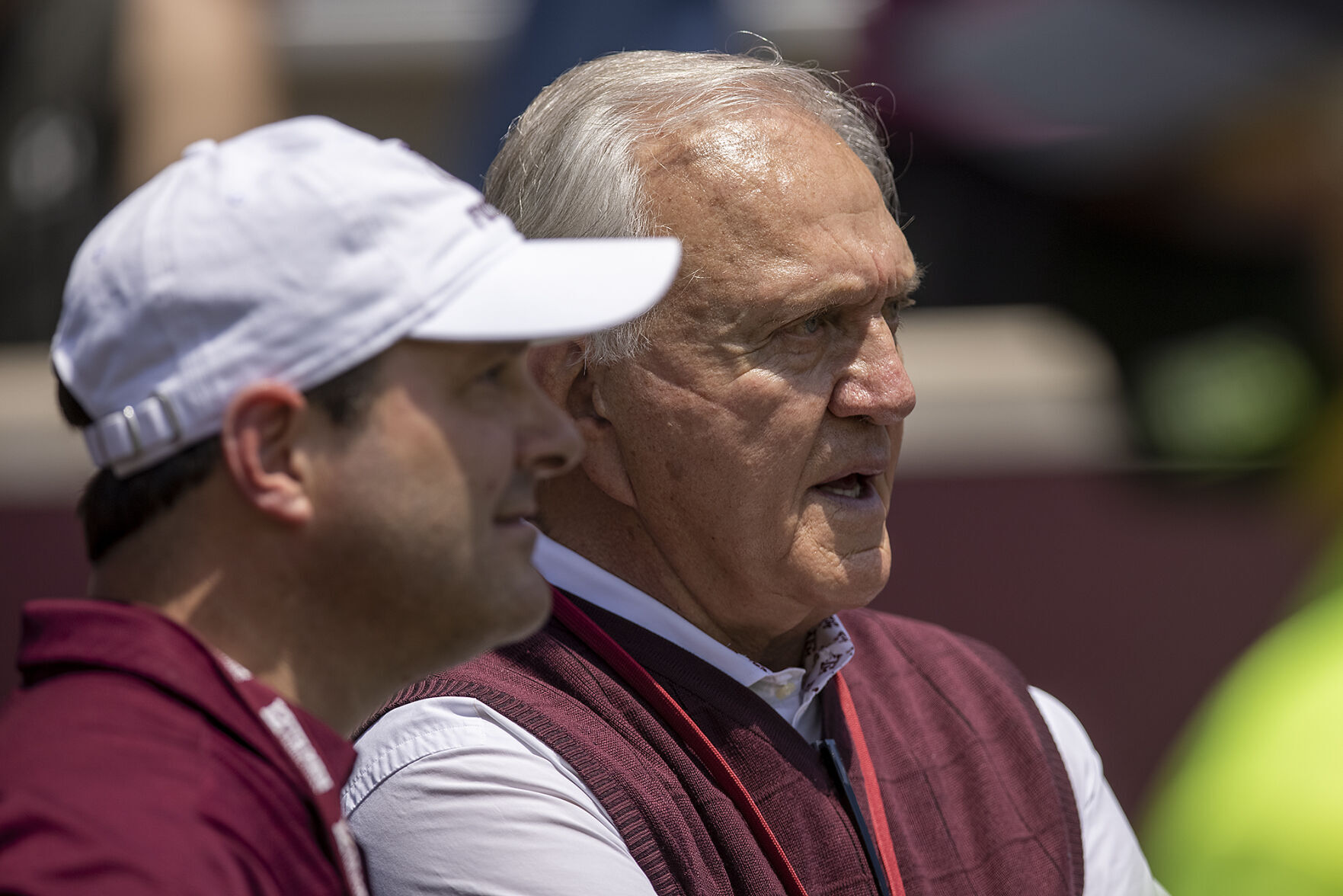 Maroon & White